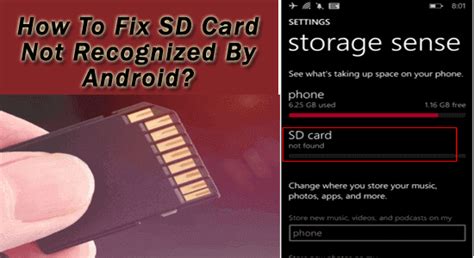 why smart phone can't recognize sd card|sd card cannot be detected.